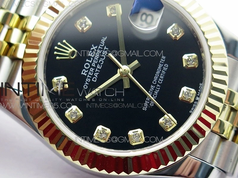 Datejust 31mm 278273 SS YG BP Best Edition Black Diamond Markers Dial on SS YG Jubilee Bracelet