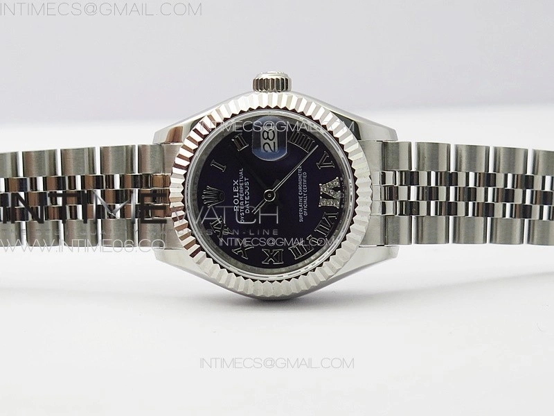 Datejust 28mm 279179 SS APSF Best Edition Blue Dial Roman Markers on SS Jubilee Bracelet NH05