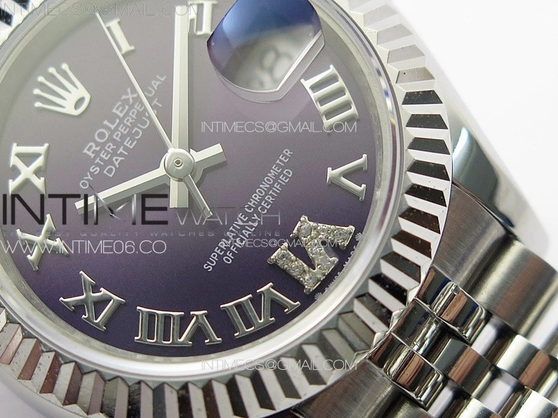 Datejust 28mm 279179 SS APSF Best Edition Blue Dial Roman Markers on SS Jubilee Bracelet NH05