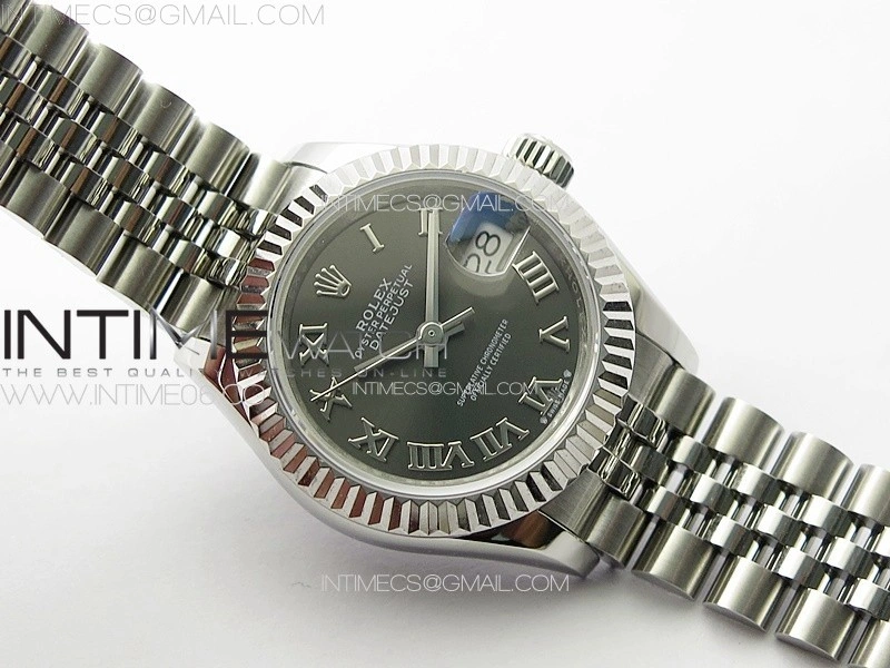 Datejust 28mm 279179 SS APSF Best Edition Gray Dial Roman Markers on SS Jubilee Bracelet NH05