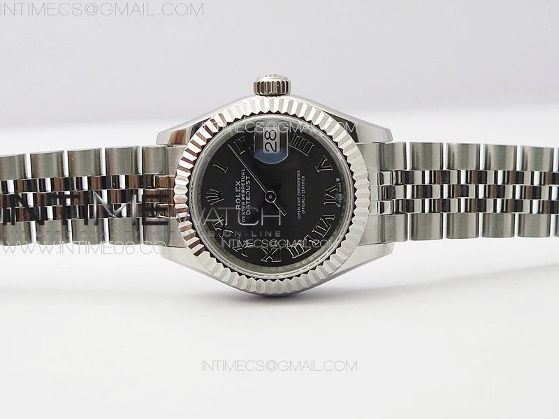 Datejust 28mm 279179 SS APSF Best Edition Gray Dial Roman Markers on SS Jubilee Bracelet NH05