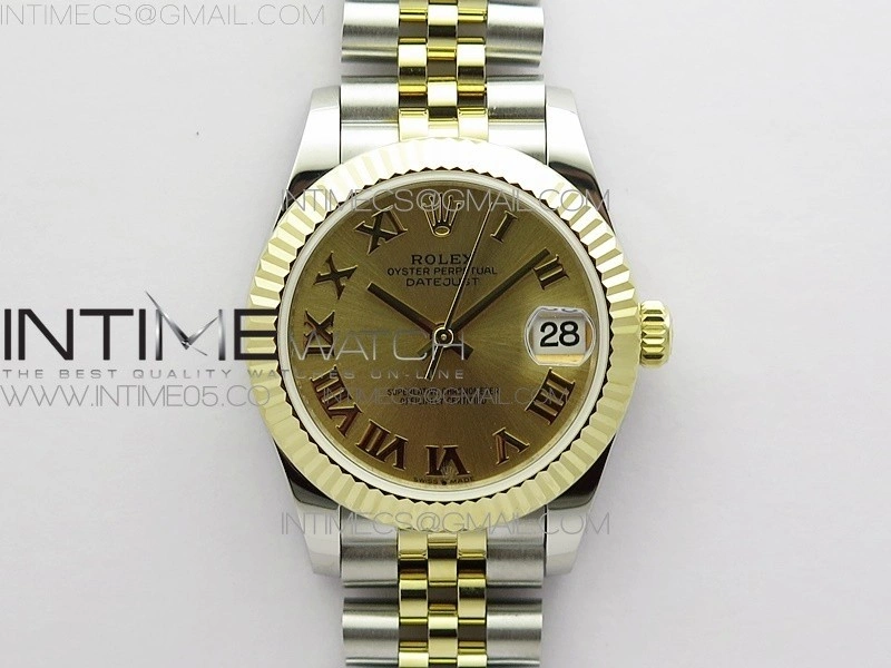 Datejust 31mm 278273 SS YG BP Best Edition YG Roman Markers Dial on SS YG Jubilee Bracelet