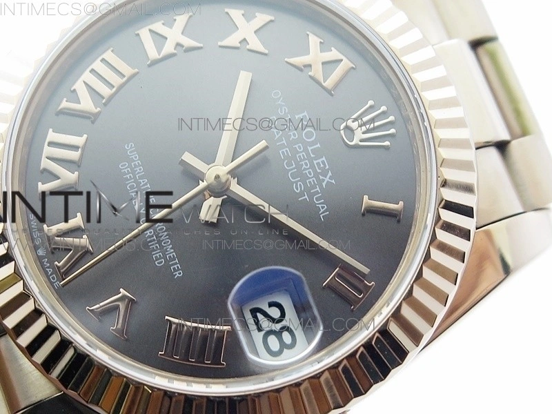 Datejust 31mm 278275 RG BP Best Edition Gray Roman Markers Dial on RG President Bracelet