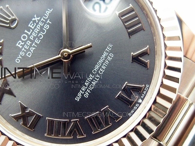 Datejust 31mm 278275 RG BP Best Edition Gray Roman Markers Dial on RG President Bracelet