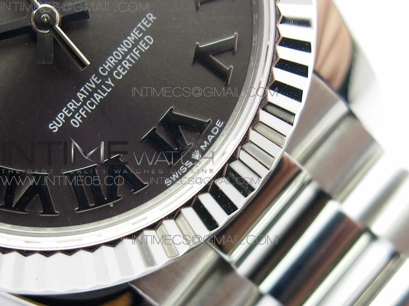 Datejust 31mm 278275 SS BP Best Edition Gray Roman Markers Dial on SS President Bracelet