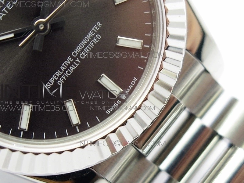 Datejust 31mm 278275 SS BP Best Edition Gray Stick Markers Dial on SS President Bracelet