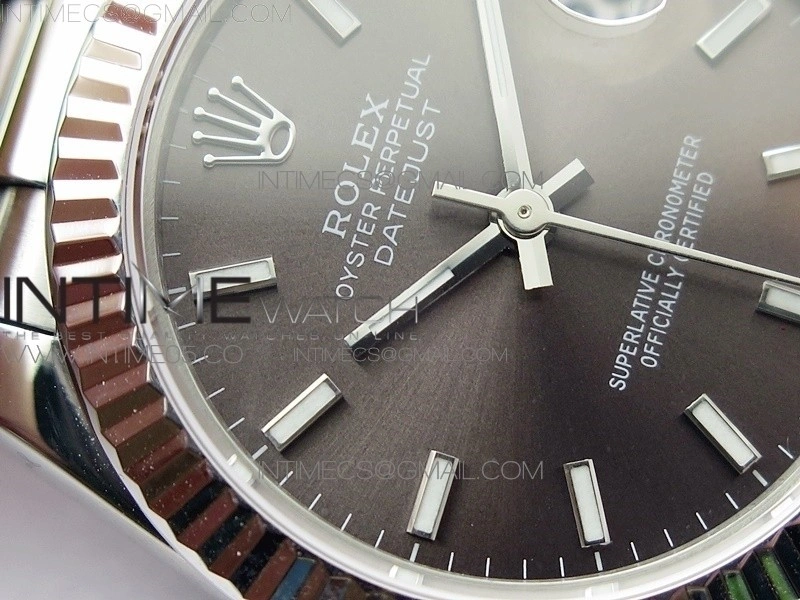Datejust 31mm 278275 SS BP Best Edition Gray Stick Markers Dial on SS President Bracelet