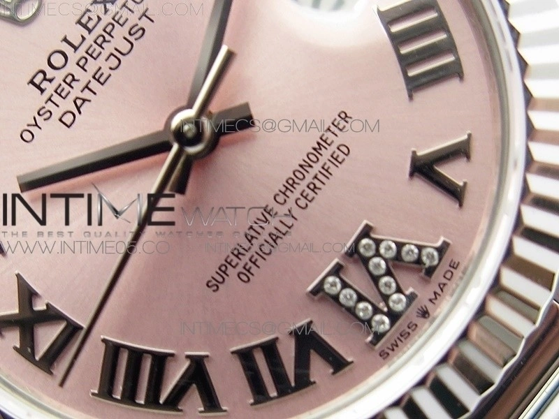 Datejust 31mm 278275 SS BP Best Edition Pink Roman Markers Dial on SS President Bracelet