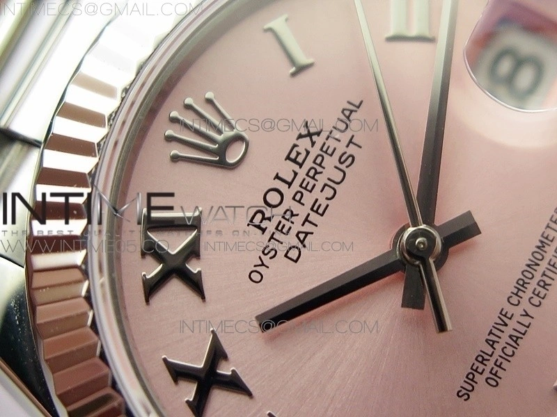 Datejust 31mm 278275 SS BP Best Edition Pink Roman Markers Dial on SS President Bracelet