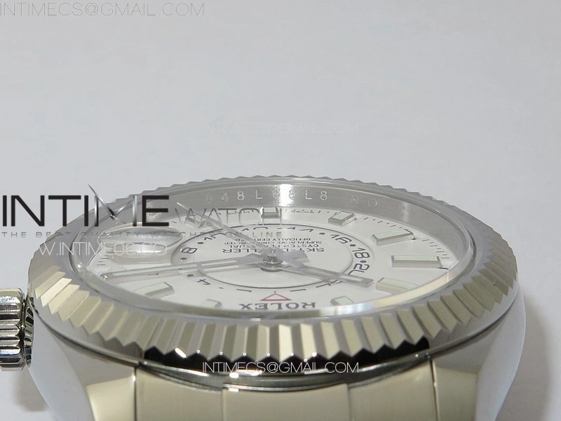 Sky-Dweller 326934 904L SS Noob 1:1 Best Edition White Dial on SS Bracelet Asian 23J to 9001
