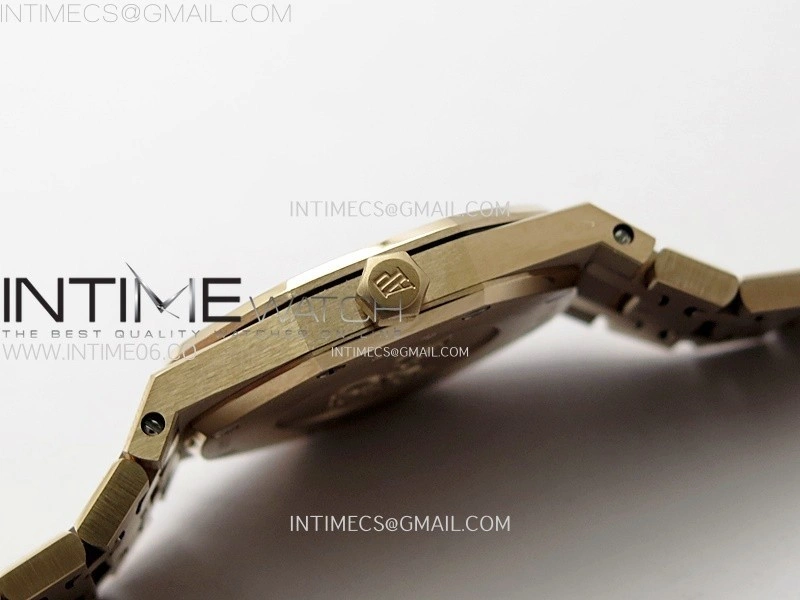 Lady Royal Oak 33mm 67651 RG ZF 1:1 Best Edition Blue Textured Dial on RG Bracelet RONDA Quartz