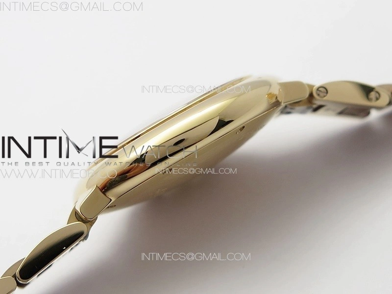 Ballon Bleu 33mm RG 3KF 1:1 Best Edition White Textured Dia Markers Dial on SS Bracelet A076