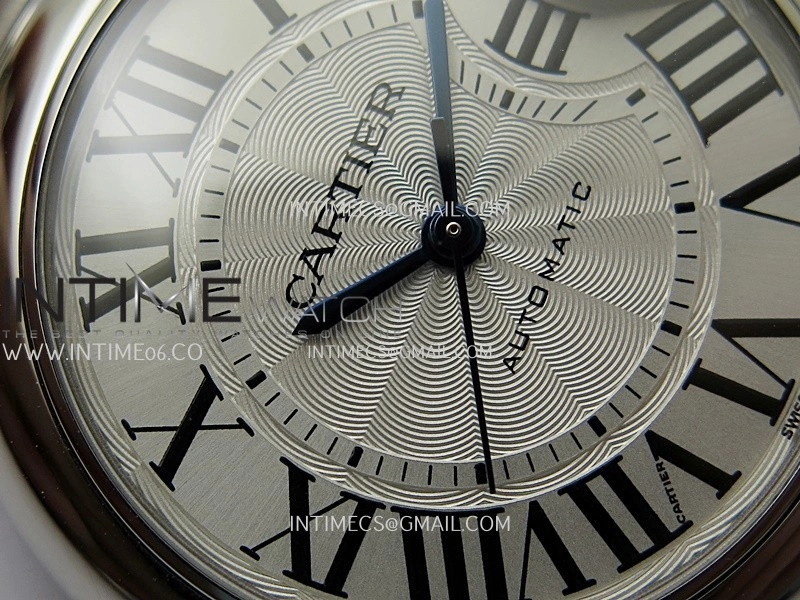 Ballon Bleu 33mm SS AF 1:1 Best Edition White Textured Dial On SS Bracelet Super Clone A1853