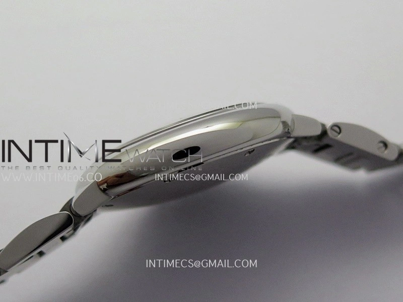 Ballon Bleu 33mm SS AF 1:1 Best Edition White Textured Dial On SS Bracelet Super Clone A1853