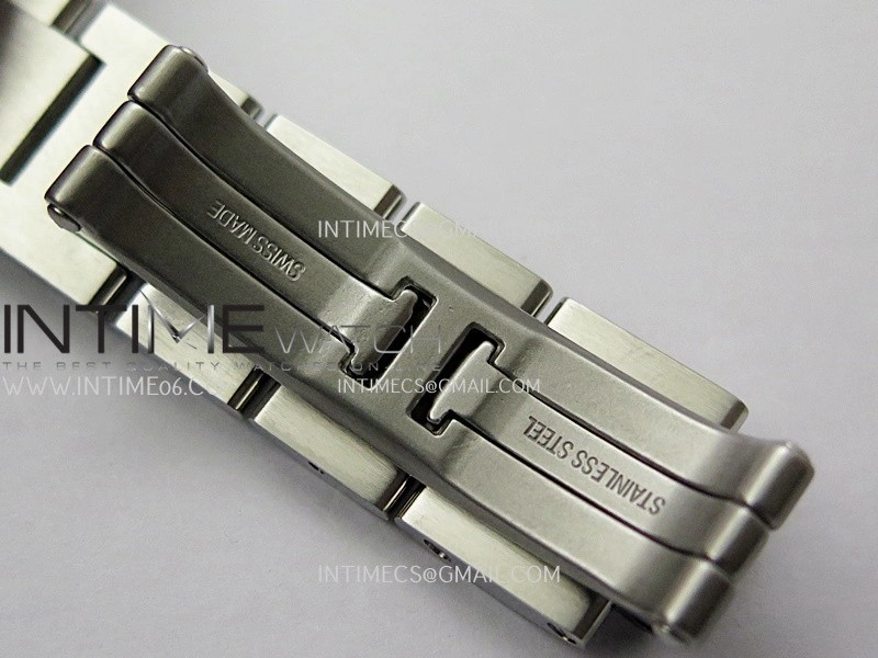 Ballon Bleu 33mm SS AF 1:1 Best Edition White Textured Dial On SS Bracelet Super Clone A1853