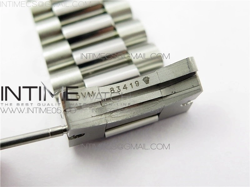 Day-Date 36 128239 SS BP Best Edition Blue Crystal Markers Dial on SS President Bracelet