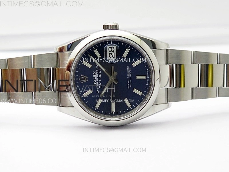 DateJust 36 SS 126200 904L Steel VSF 1:1 Best Edition Blue Dial on Oyster Bracelet VS3235