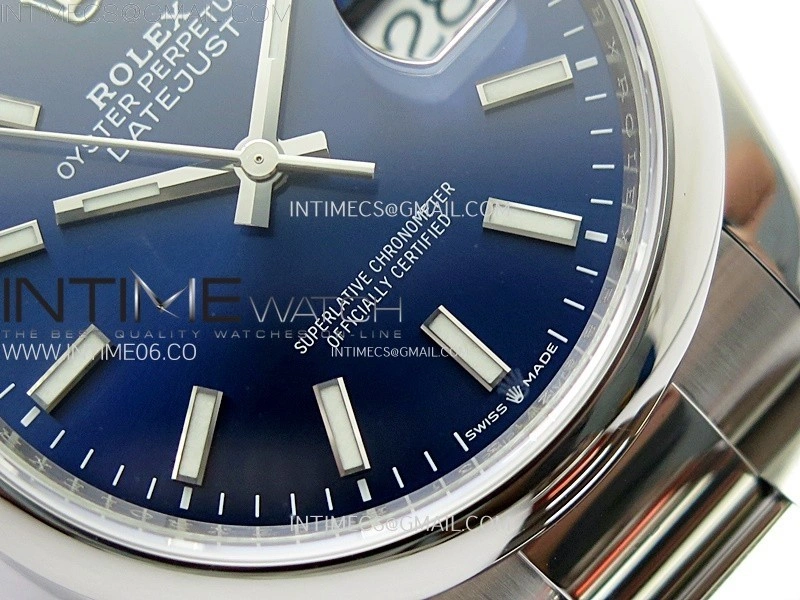 DateJust 36 SS 126200 904L Steel VSF 1:1 Best Edition Blue Dial on Oyster Bracelet VS3235