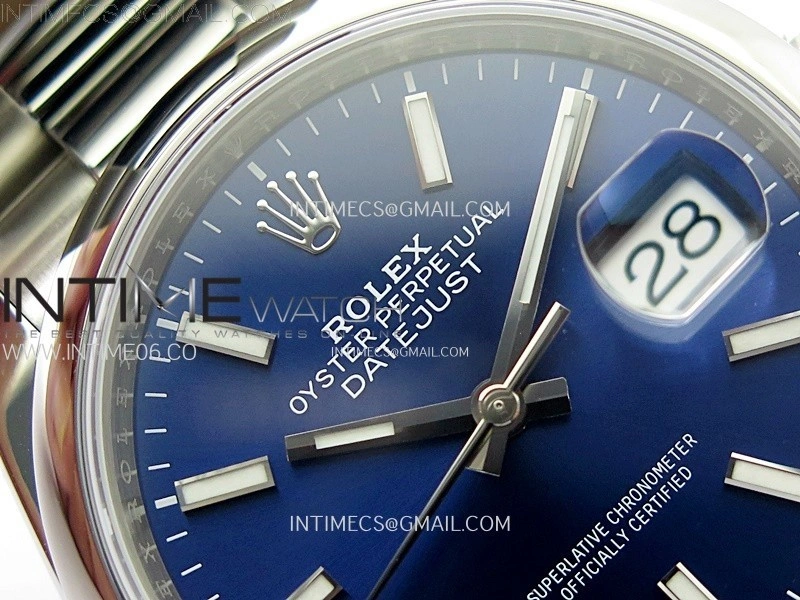 DateJust 36 SS 126200 904L Steel VSF 1:1 Best Edition Blue Dial on Oyster Bracelet VS3235