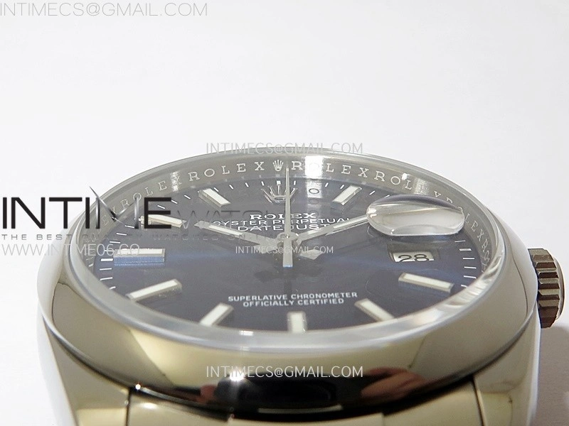 DateJust 36 SS 126200 904L Steel VSF 1:1 Best Edition Blue Dial on Oyster Bracelet VS3235
