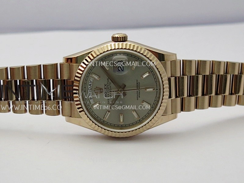 Day Date 128235 36mm RG KF 1:1 Best Edition RG Dial T Diamond Marker On President Bracelet A2836
