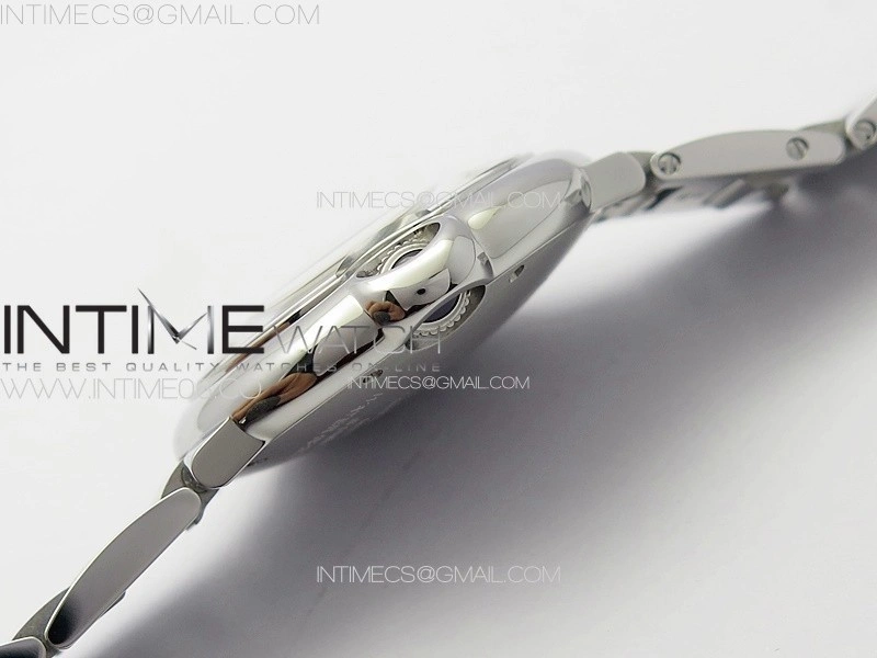 Ballon Bleu 36mm SS 3KF 1:1 Best Edition White Textured Dia Markers Dial on SS Bracelet A076