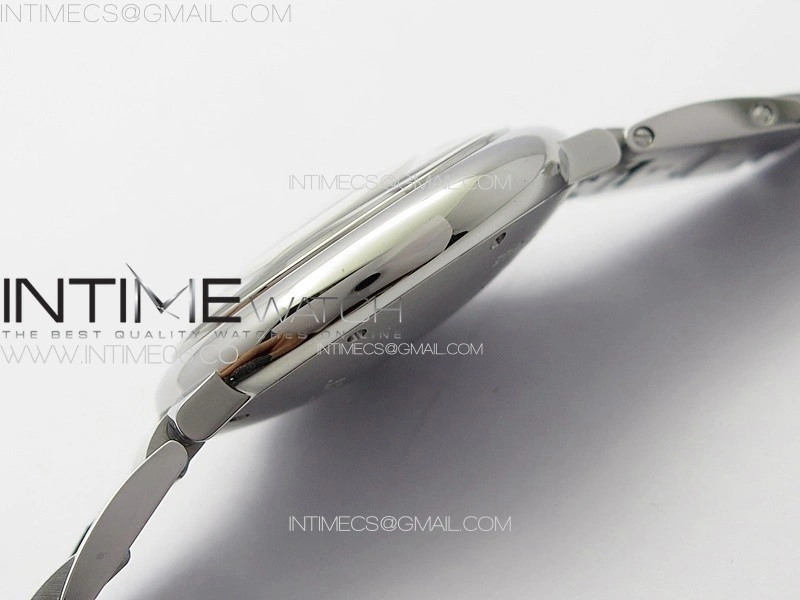Ballon Bleu 36mm SS 3KF 1:1 Best Edition White Textured Dia Markers Dial on SS Bracelet A076