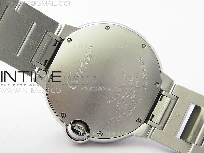Ballon Bleu 36mm SS 3KF 1:1 Best Edition White Textured Dia Markers Dial on SS Bracelet A076