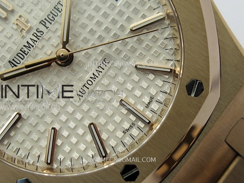 Royal Oak 37mm 15450 RG IPF 1:1 Best Edition Silver Dial on RG Bracelet SA3120 Super Clone