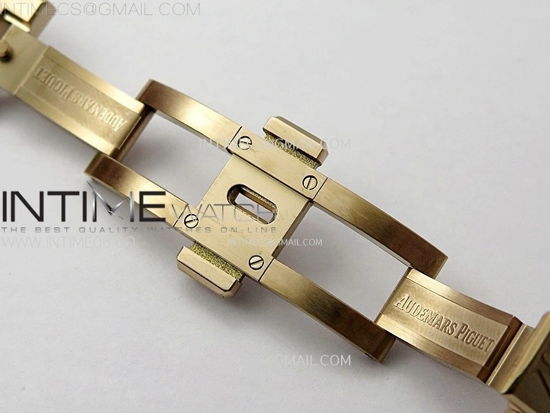 Royal Oak 37mm 15450 RG IPF 1:1 Best Edition Silver Dial on RG Bracelet SA3120 Super Clone