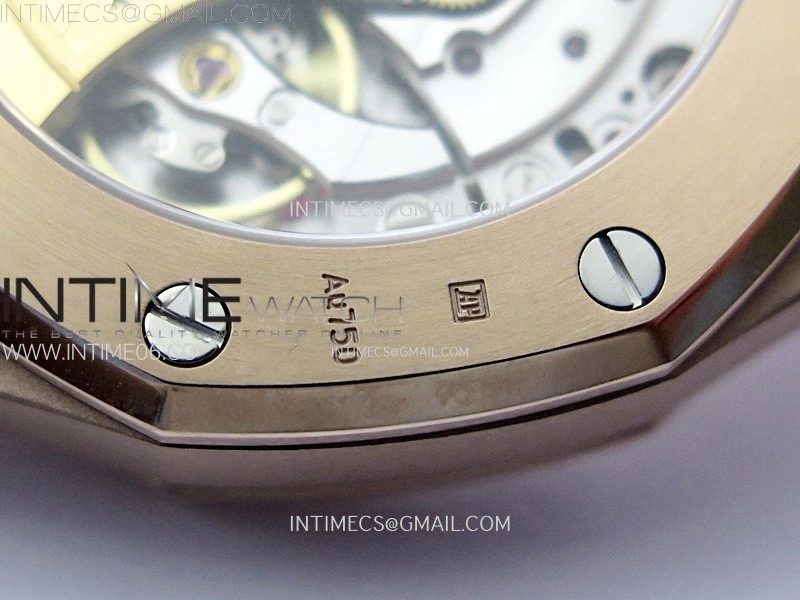 Royal Oak 37mm 15450 RG IPF 1:1 Best Edition Silver Dial on RG Bracelet SA3120 Super Clone