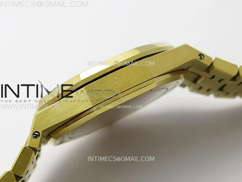 Royal Oak 37mm 15450 YG IPF 1:1 Best Edition Silver Dial on YG Bracelet SA3120 Super Clone