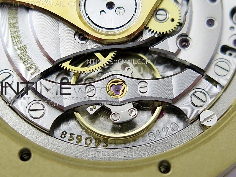 Royal Oak 37mm 15450 YG IPF 1:1 Best Edition Silver Dial on YG Bracelet SA3120 Super Clone