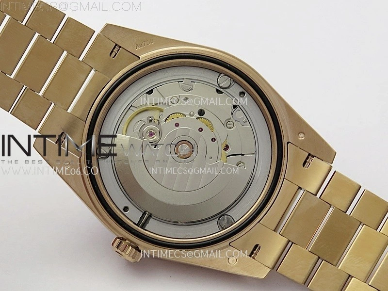Day Date 228345 40mm RG Noob 1:1 Best Dark Sunburst Black Roman Dial on President Bracelet A2836