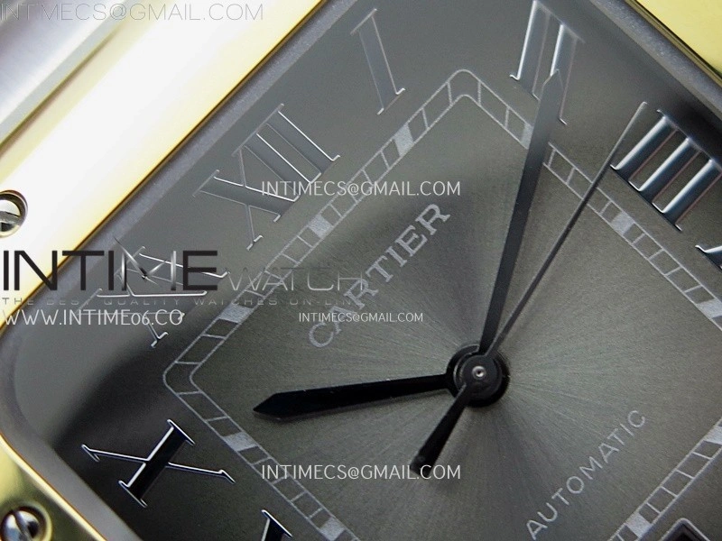 Santos de Cartier 40mm SS YG BVF 1:1 Best Edition Gray Dial on SS YG SmartLinks Bracelet MIYOTA 9015