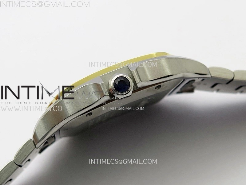 Santos de Cartier 40mm SS YG BVF 1:1 Best Edition Gray Dial on SS YG SmartLinks Bracelet MIYOTA 9015