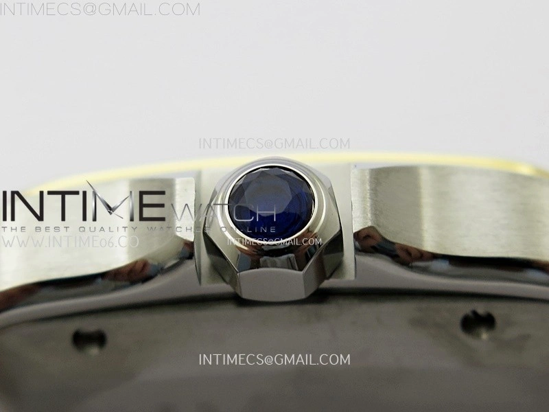 Santos de Cartier 40mm SS YG BVF 1:1 Best Edition Gray Dial on SS YG SmartLinks Bracelet MIYOTA 9015