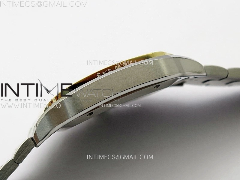Santos de Cartier 40mm SS YG BVF 1:1 Best Edition Gray Dial on SS YG SmartLinks Bracelet MIYOTA 9015