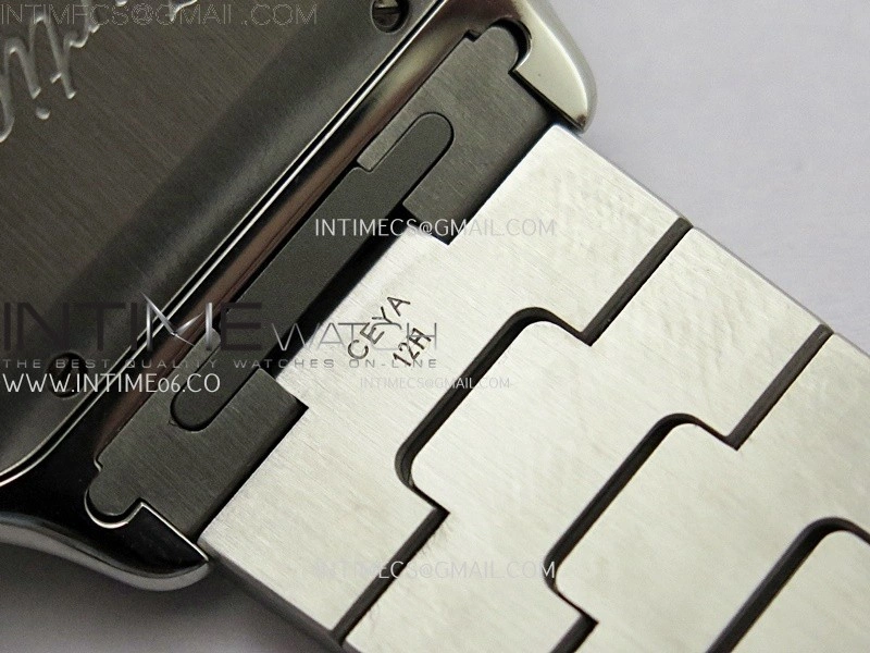 Santos de Cartier 40mm SS YG BVF 1:1 Best Edition Gray Dial on SS YG SmartLinks Bracelet MIYOTA 9015