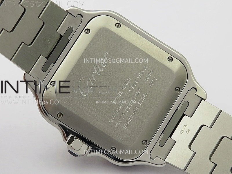 Santos de Cartier 40mm SS YG BVF 1:1 Best Edition Gray Dial on SS YG SmartLinks Bracelet MIYOTA 9015
