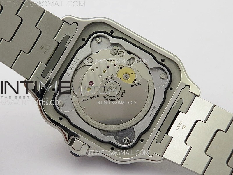 Santos de Cartier 40mm SS YG BVF 1:1 Best Edition Gray Dial on SS YG SmartLinks Bracelet MIYOTA 9015