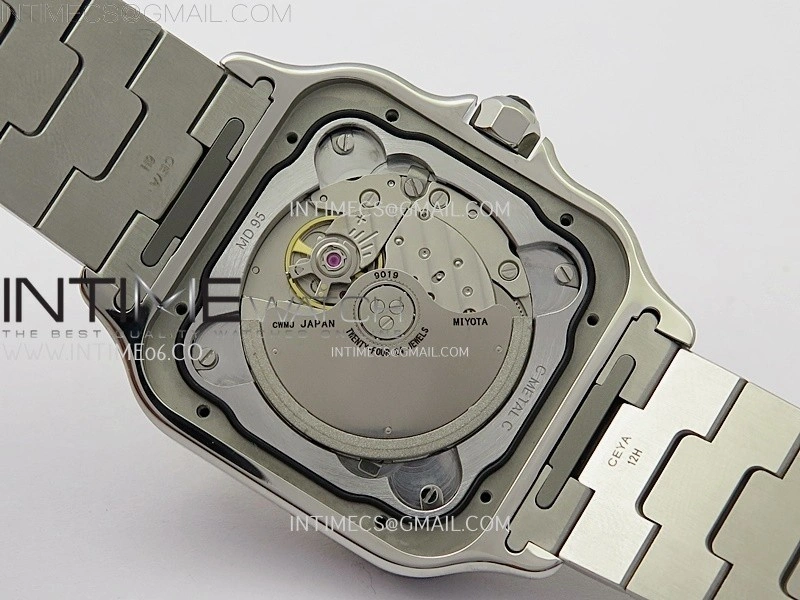 Santos de Cartier 40mm SS YG BVF 1:1 Best Edition Gray Dial on SS YG SmartLinks Bracelet MIYOTA 9015