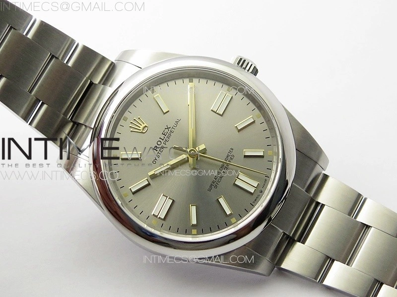 Oyster Perpetual 41mm 124300 904L Steel GMF 1:1 Best Edition Silver Dial on SS Bracelet VR3230 V2