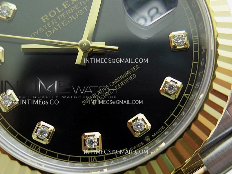 DateJust 41mm 126331 904 SS YG VF 1:1 Black Dial Diamond Marker On Jubilee Bracelet DD3235
