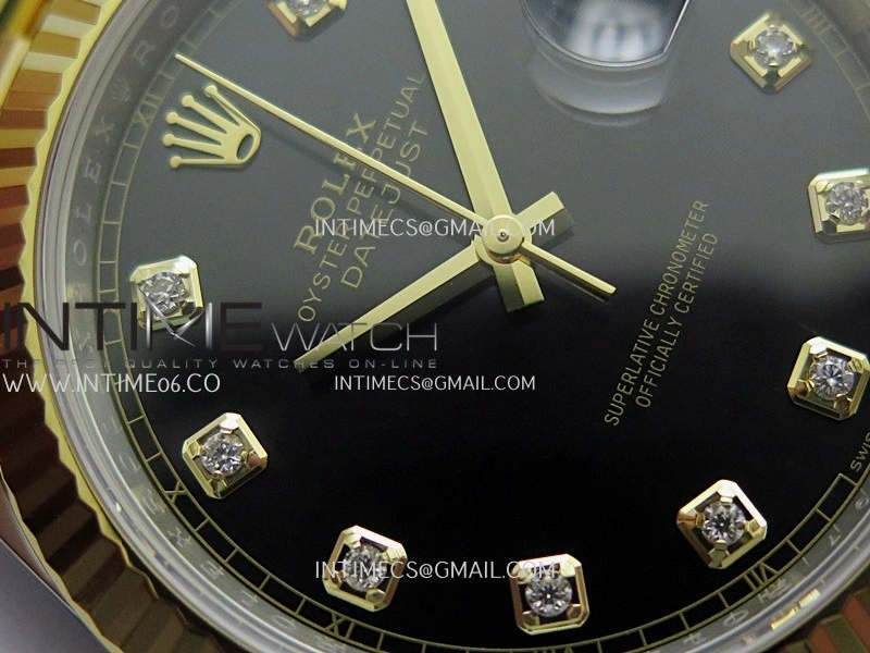 DateJust 41mm 126331 904 SS YG VF 1:1 Black Dial Diamond Marker On Jubilee Bracelet DD3235