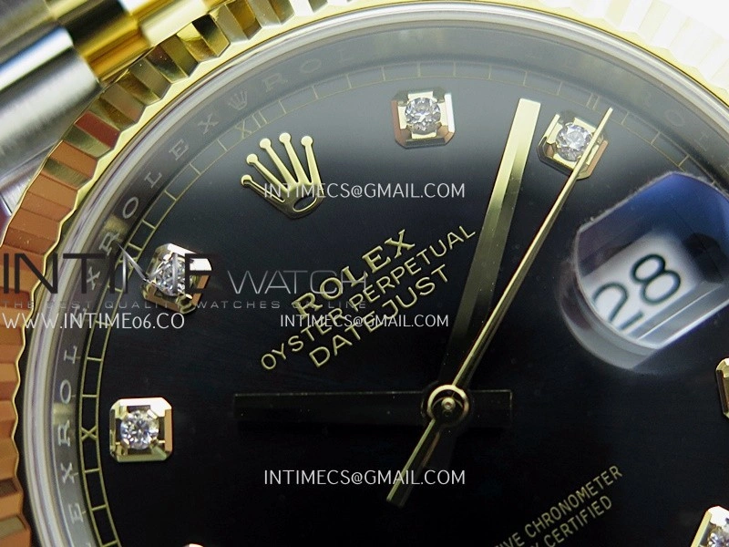 DateJust 41mm 126331 904 SS YG VF 1:1 Black Dial Diamond Marker On Jubilee Bracelet DD3235