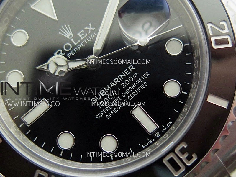 Submariner 41mm 126610 LN 904L SS VF 1:1 Best Edition Black Dial On 904L SS Bracelet DD3235