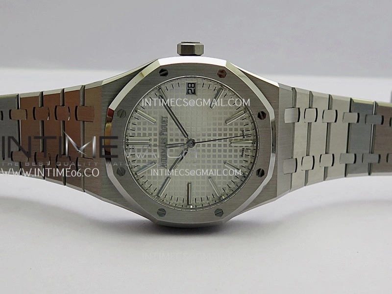 Royal Oak 41mm 15510 SS DDF 1:1 Best Edition Silver Dial On SS Bracelet DD4302 Super Clone
