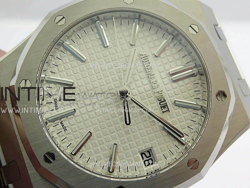 Royal Oak 41mm 15510 SS DDF 1:1 Best Edition Silver Dial On SS Bracelet DD4302 Super Clone