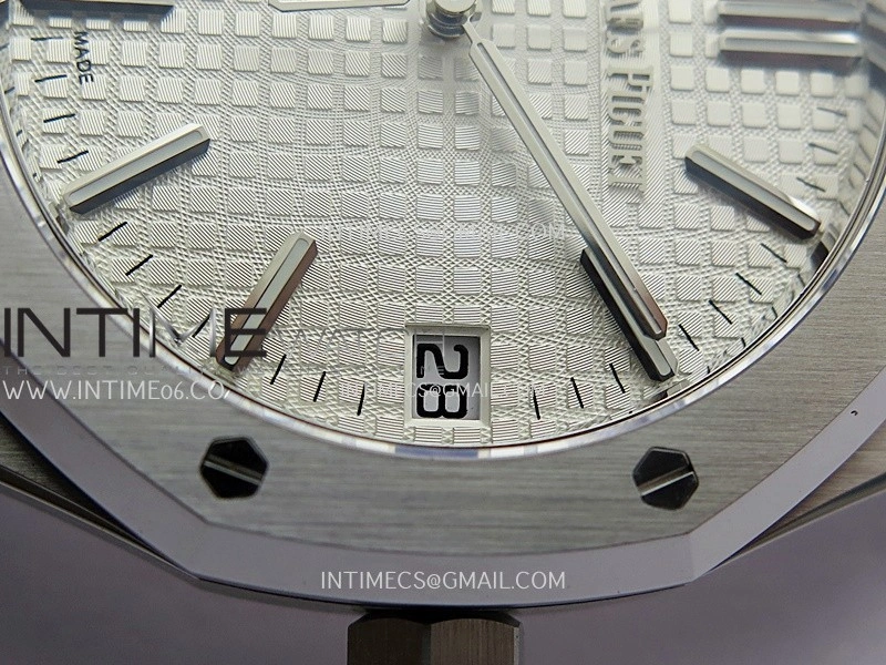Royal Oak 41mm 15510 SS DDF 1:1 Best Edition Silver Dial On SS Bracelet DD4302 Super Clone